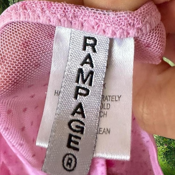 Y2K 90s Rampage Pink Bustier Slip Size 38C - Picture 6 of 8